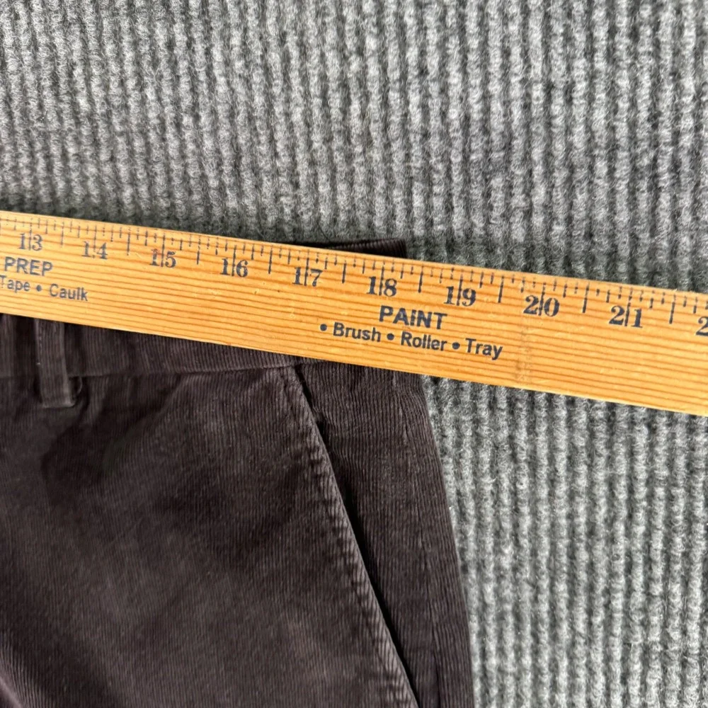 Alan Flusser Mens 36x29 Brown Corduroy Pants AF Stretch Casual Preppy‎ Vintage
